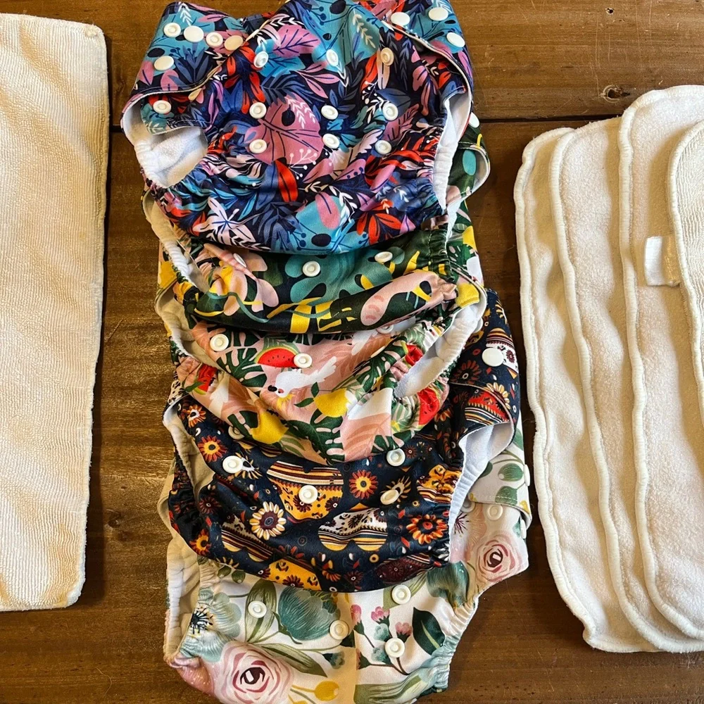 Colorful Patterned Kids Diaper Covers LOT